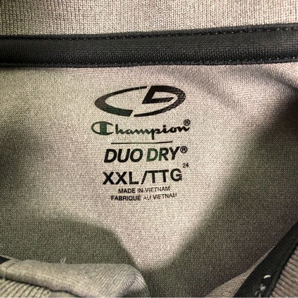 Mens Champion Duo Dry Gray Polo Size XXL TTG - Picture 3 of 4